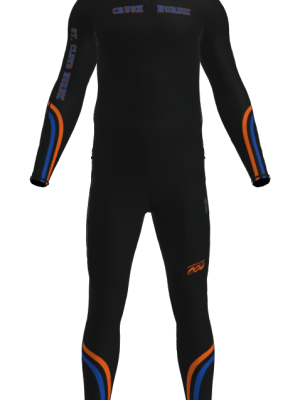Podiumwear Unisex Gold Two-Piece Race Suit