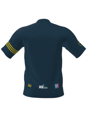 Podiumwear Men's Silver Short Sleeve MTB Jersey - New Fabric 2025!