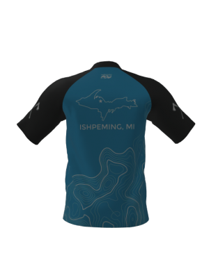 Podiumwear Men's Silver Short Sleeve MTB Jersey - New Fabric 2025!