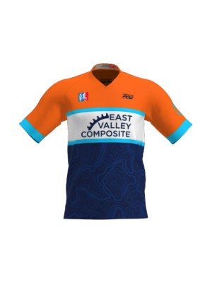 Podiumwear Men's Silver Short Sleeve MTB Jersey - New Fabric 2025!