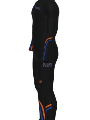 Podiumwear Unisex Gold Two-Piece Race Suit