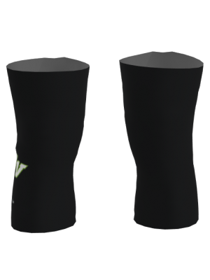 Podiumwear Dyed Black Kneewarmers