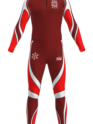 Podiumwear Unisex Silver Two-Piece Race Suit