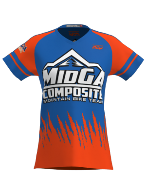 Podiumwear Women's Silver Short Sleeve MTB Jersey - NEW FABRIC 2025!