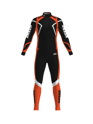 Podiumwear Unisex Silver Two-Piece Race Suit