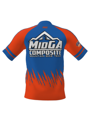 Podiumwear Men's Silver Short Sleeve MTB Jersey - New Fabric 2025!