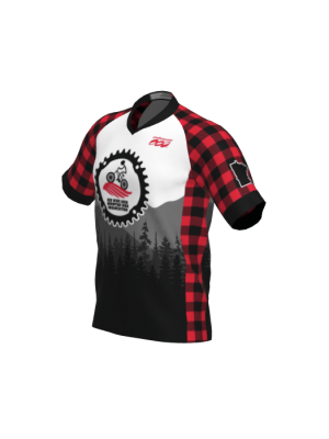 Podiumwear Men's Silver Short Sleeve MTB Jersey - New Fabric 2025!