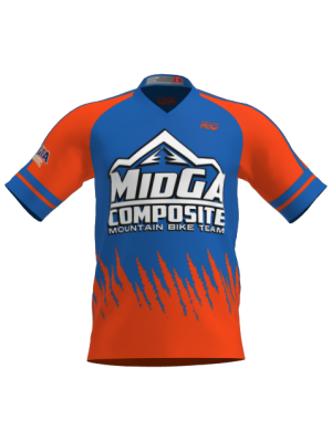 Podiumwear Men's Silver Short Sleeve MTB Jersey - New Fabric 2025!