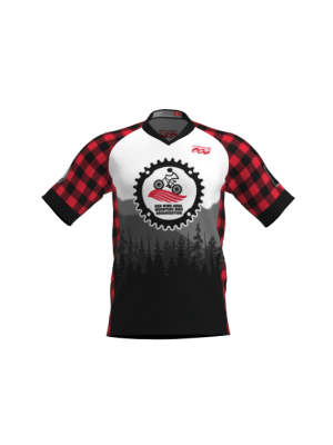 Podiumwear Men's Silver Short Sleeve MTB Jersey - New Fabric 2025!
