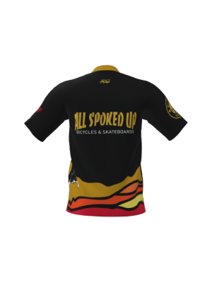 Podiumwear Men's Silver Short Sleeve MTB Jersey - New Fabric 2025!