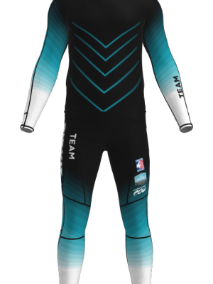 Podiumwear Unisex Gold Two-Piece Race Suit