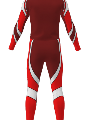 Podiumwear Unisex Silver Two-Piece Race Suit