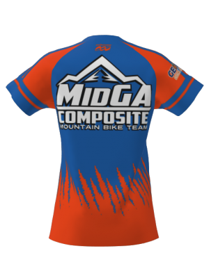 Podiumwear Women's Silver Short Sleeve MTB Jersey - NEW FABRIC 2025!