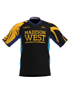 Podiumwear Men's Silver Short Sleeve MTB Jersey - New Fabric 2025!