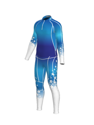 Podiumwear Unisex Gold Two-Piece Race Suit