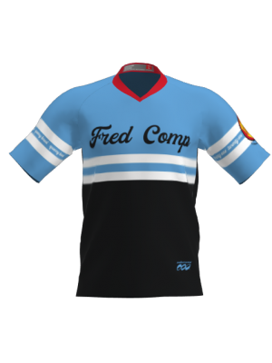 Podiumwear Men's Silver Short Sleeve MTB Jersey - New Fabric 2025!