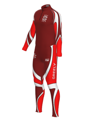 Podiumwear Unisex Silver Two-Piece Race Suit