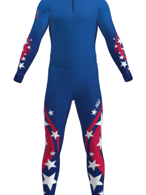 Podiumwear Unisex Silver Two-Piece Race Suit