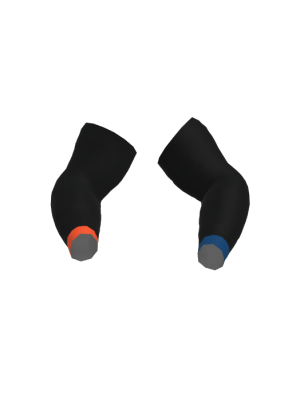 Podiumwear Dyed Black Armwarmers