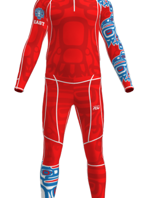 Podiumwear Unisex Gold Two-Piece Race Suit