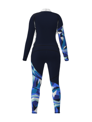 Podiumwear Women's Gold Two-Piece Race Suit