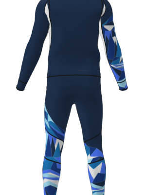 Podiumwear Unisex Gold Two-Piece Race Suit