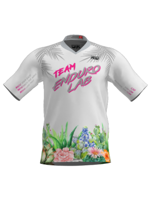 Podiumwear Men's Silver Short Sleeve MTB Jersey - New Fabric 2025!