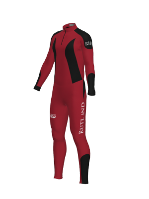 Podiumwear Unisex Silver Two-Piece Race Suit