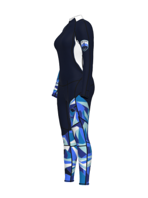 Podiumwear Women's Gold Two-Piece Race Suit