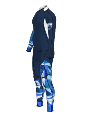Podiumwear Unisex Gold Two-Piece Race Suit