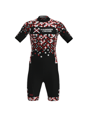 Podiumwear Men's Short Sleeve Skinsuit with Pockets