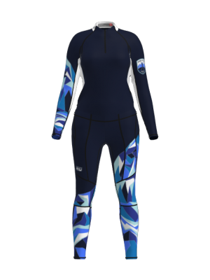 Podiumwear Women's Gold Two-Piece Race Suit