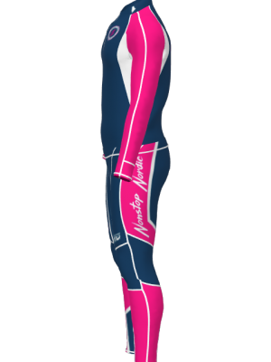 Podiumwear Unisex Gold Two-Piece Race Suit