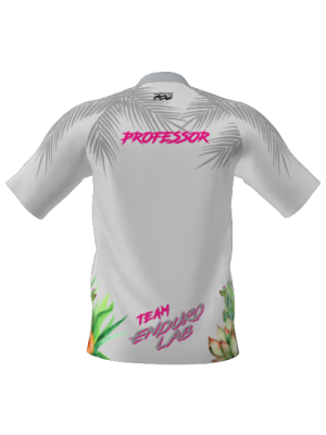 Podiumwear Men's Silver Short Sleeve MTB Jersey - New Fabric 2025!