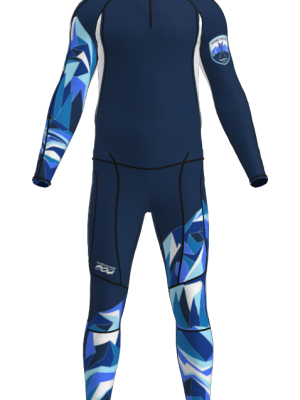 Podiumwear Unisex Gold Two-Piece Race Suit
