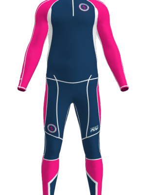 Podiumwear Unisex Gold Two-Piece Race Suit