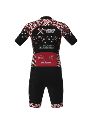 Podiumwear Men's Short Sleeve Skinsuit with Pockets