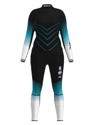 Podiumwear Women's Gold Two-Piece Race Suit