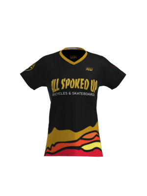 Podiumwear Women's Silver Short Sleeve MTB Jersey - NEW FABRIC 2025!
