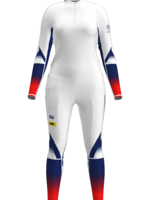 Podiumwear Women's Gold Two-Piece Race Suit