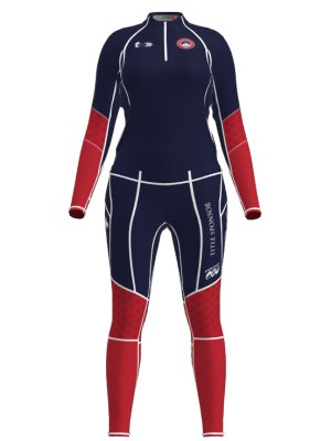 Podiumwear Women's Gold Two-Piece Race Suit