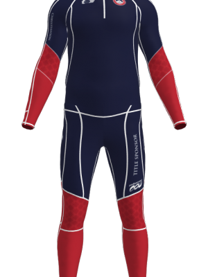 Podiumwear Unisex Gold Two-Piece Race Suit