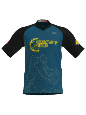 Podiumwear Men's Silver Short Sleeve MTB Jersey - New Fabric 2025!