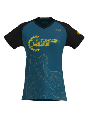 Podiumwear Women's Silver Short Sleeve MTB Jersey - NEW FABRIC 2025!