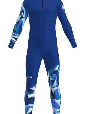 Podiumwear Unisex Silver Two-Piece Race Suit