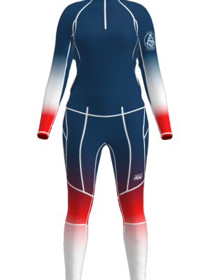 Podiumwear Women's Gold Two-Piece Race Suit