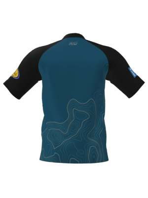 Podiumwear Men's Silver Short Sleeve MTB Jersey - New Fabric 2025!