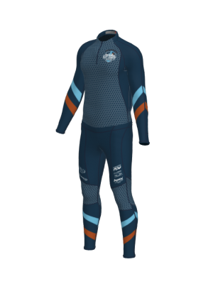 Podiumwear Unisex Gold Two-Piece Race Suit
