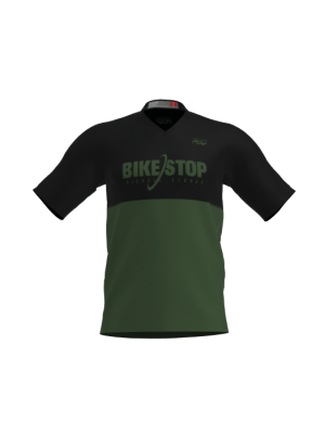 Podiumwear Men's Silver Short Sleeve MTB Jersey - New Fabric 2025!