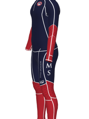 Podiumwear Unisex Gold Two-Piece Race Suit